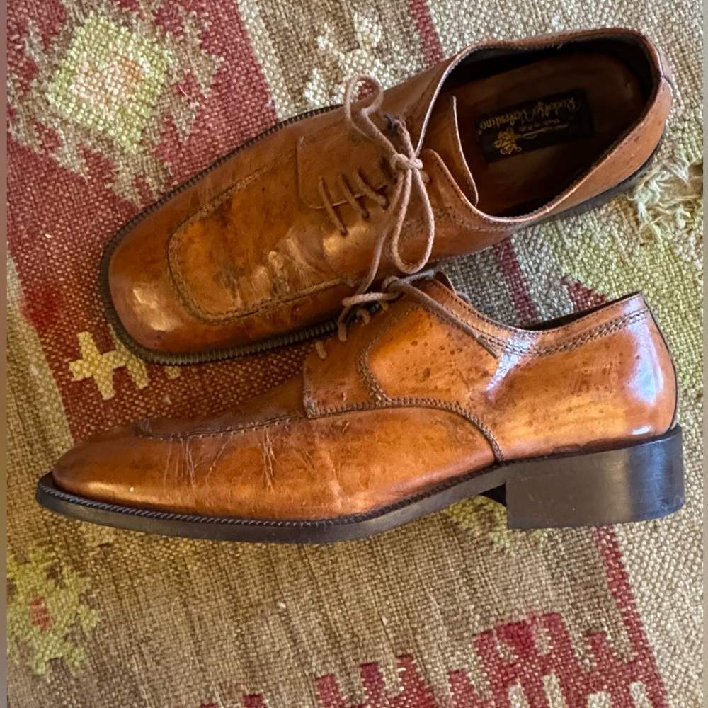 Rodolfo Valentino Wide Made in Italy Toe Box Oxfords, Size 10 - Picture 2 of 9